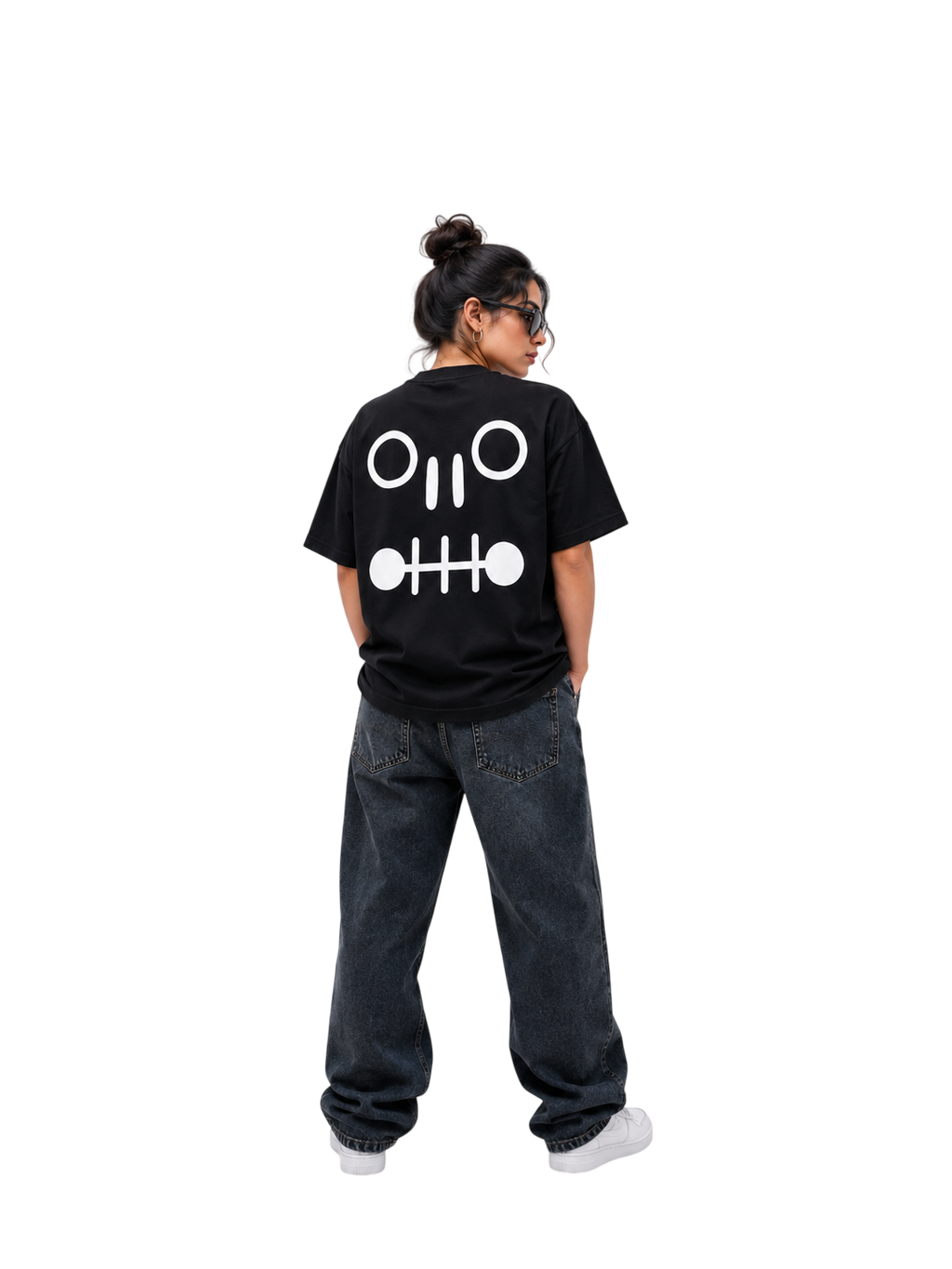 NO LIFE Oversized-Tee